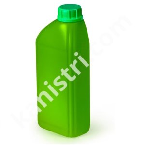 Бутылка 1 л скошенная зеленая
