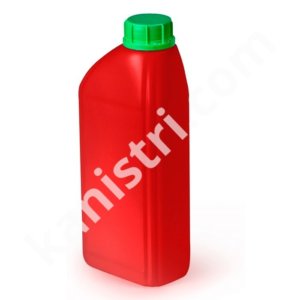 Бутылка 1 л скошенная красная