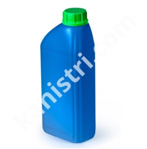 Бутылка 1 л скошенная синяя